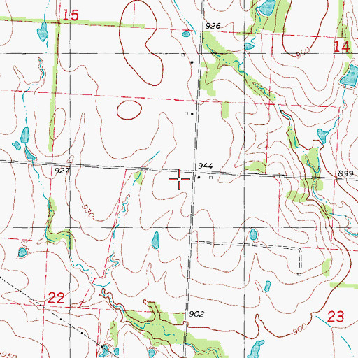 Topographic Map of Silver Creek School (historical), MO