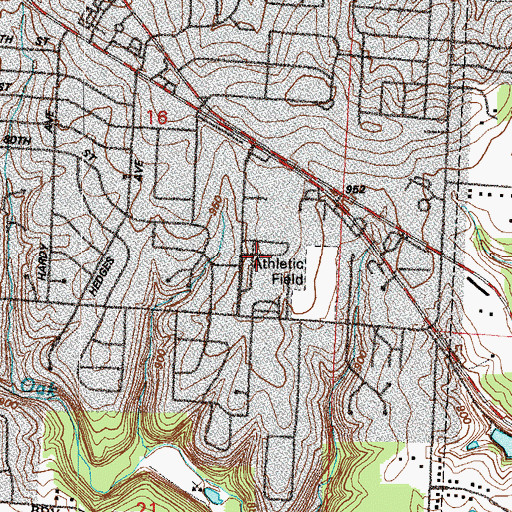 Topographic Map of Southview Church, MO