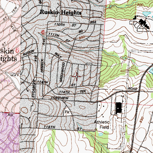 Topographic Map of Symington Elementary School, MO