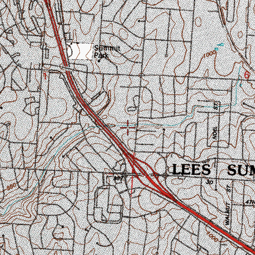 Topographic Map of Westview Elementary School, MO