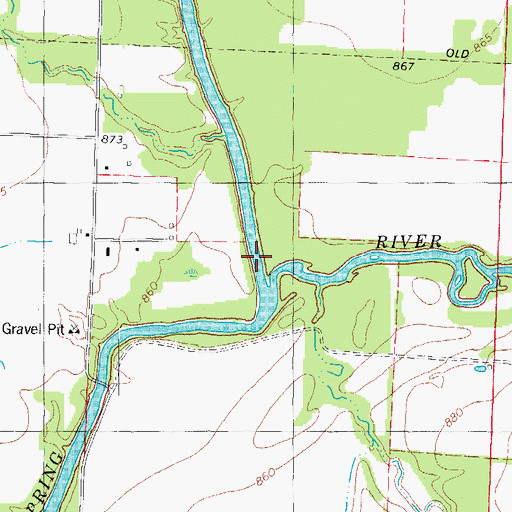 Topographic Map of North Fork Spring River, MO