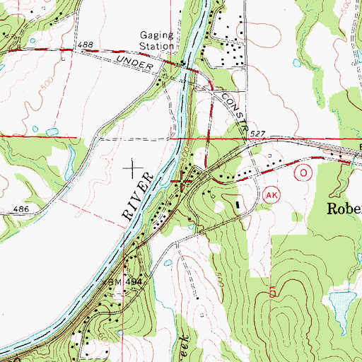 Topographic Map of Meramec Terrace, MO