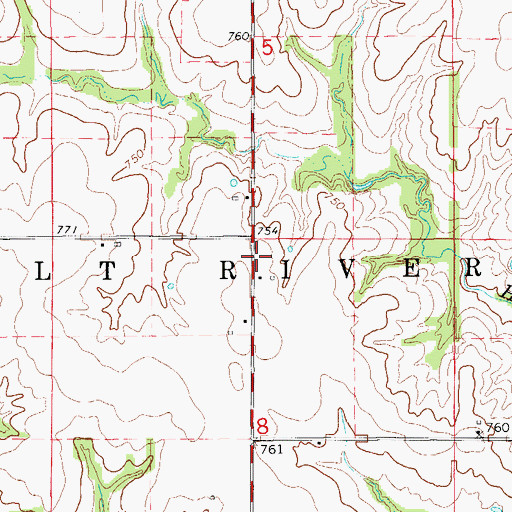 Topographic Map of Hale School (historical), MO
