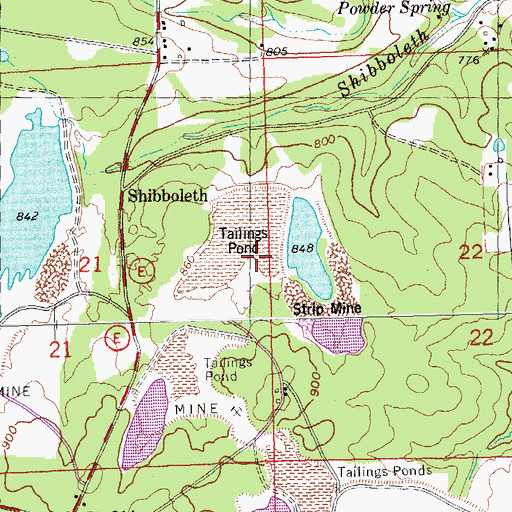 Topographic Map of Bezidek Hill, MO