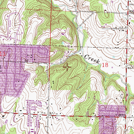 Topographic Map of Acme, MO