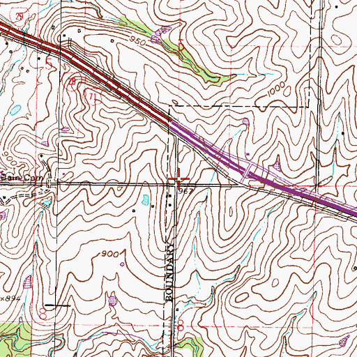 Topographic Map of Park School (historical), MO