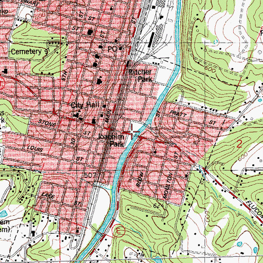 Topographic Map of Joachim Park, MO