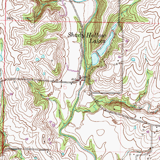 Topographic Map of Ross Mills (historical), MO