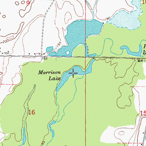 Topographic Map of Morrison Lake, AR