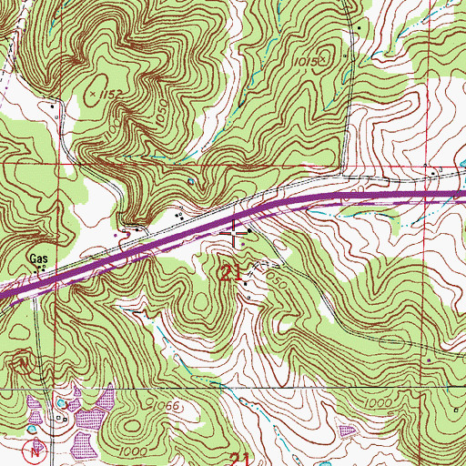 Topographic Map of Wair School, MO