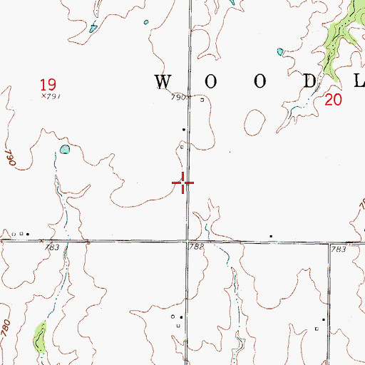 Topographic Map of L-Z Bravo Airport (historical), MO