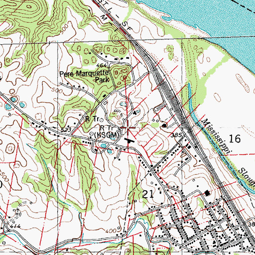 Topographic Map of KSTZ-FM (St Genevieve), MO