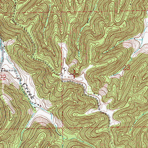 Topographic Map of KNLC-TV (St Louis), MO