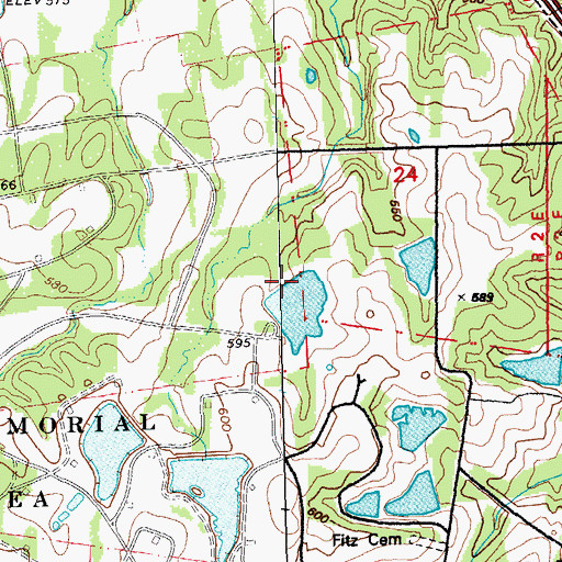 Topographic Map of August A Busch Lake Number 8 Dam, MO