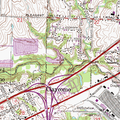 Topographic Map of Number 173 Dam (historical), MO