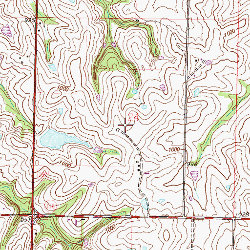 Topographic Map of Bill Woods Ranch Lake, MO