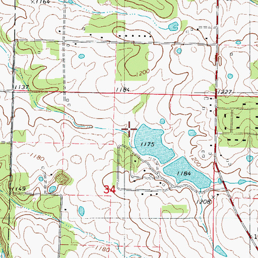 Topographic Map of Lake Shore Estates Lower Dam, MO