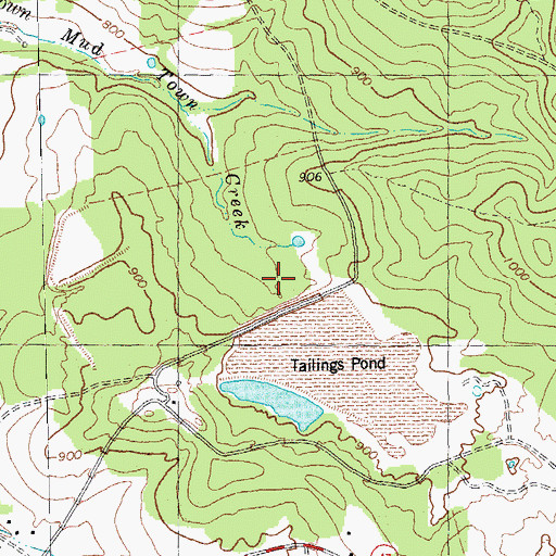 Topographic Map of Old Mines Tailings Dam, MO