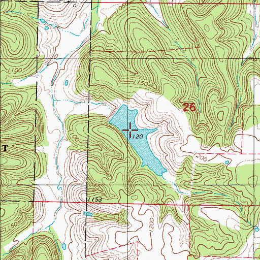 Topographic Map of Wilderness Lake, MO