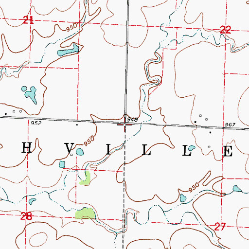 Topographic Map of Township of Nashville, MO