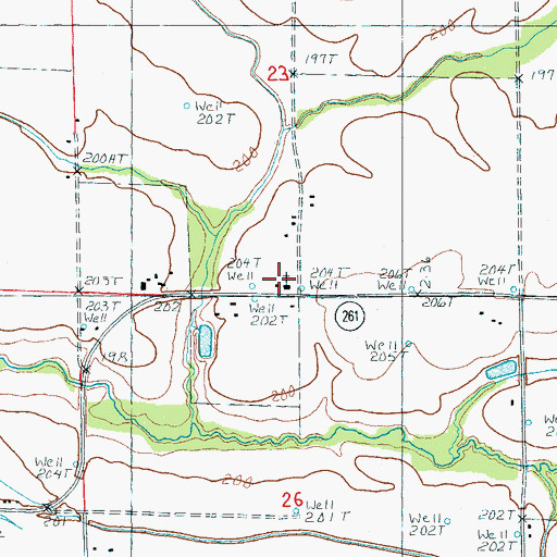Topographic Map of Holly Grove Church, AR