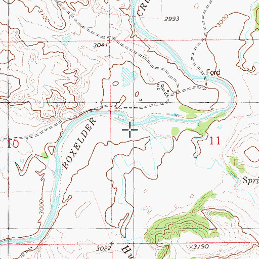 Topographic Map of Humbolt Creek, MT