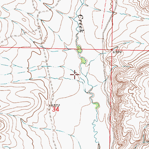 Topographic Map of Little Spring Gulch, MT
