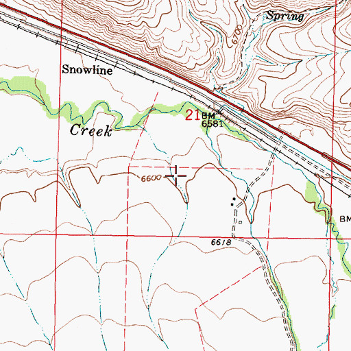 Topographic Map of Big Beaver Creek, MT