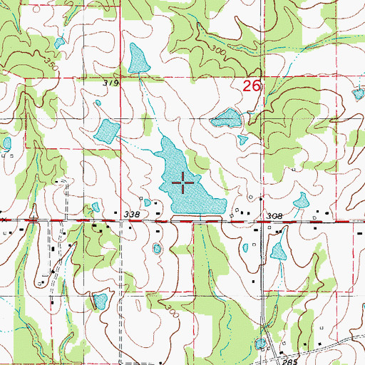 Topographic Map of Lake Lemay, AR
