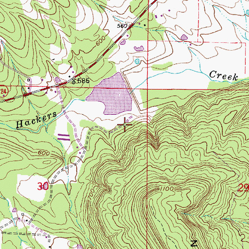 Topographic Map of West Fork Point Remove Creek Site 10 Dam, AR