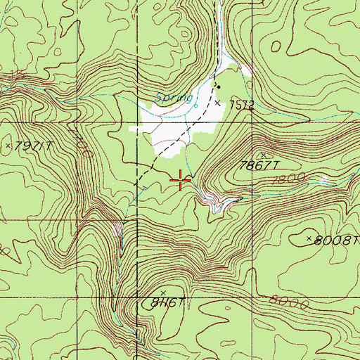 Topographic Map of Echo Canyon, MT