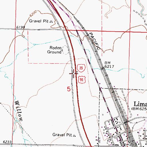 Topographic Map of 14S08W05ACB_01 Well, MT