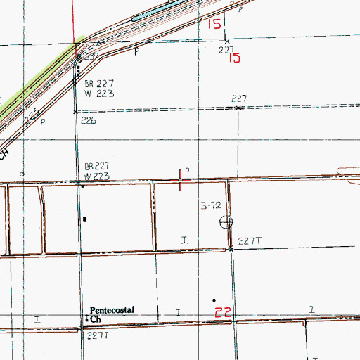Topographic Map of Ditch Number 18, AR