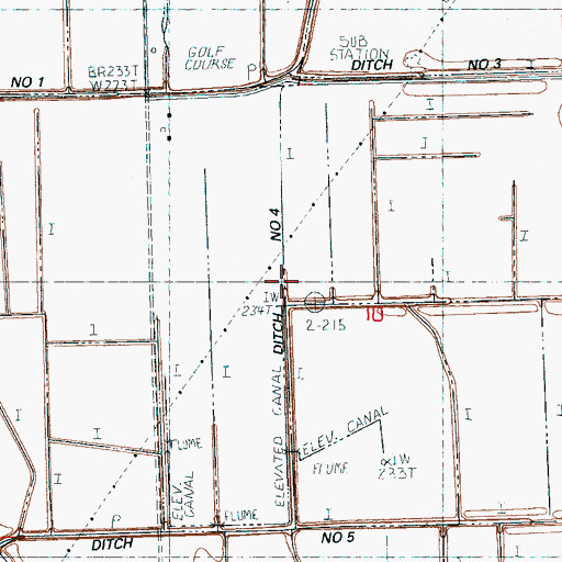 Topographic Map of Ditch Number 4, AR