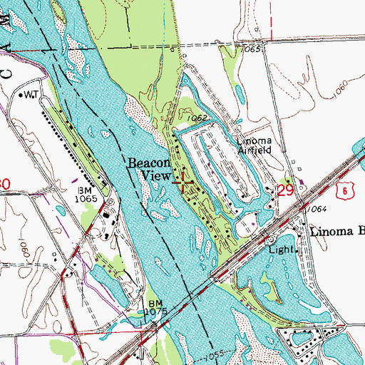 Topographic Map of Beacon View, NE