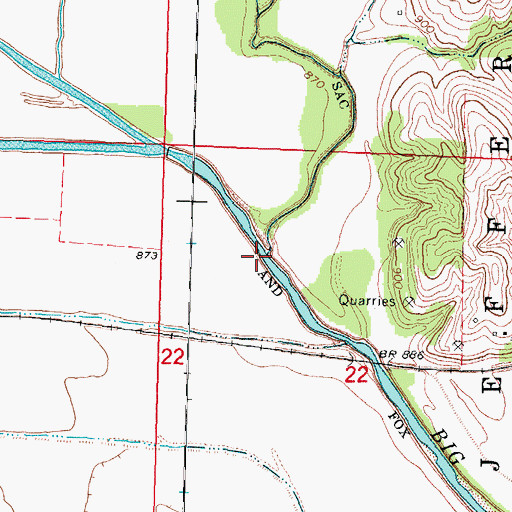 Topographic Map of Canada Creek, NE