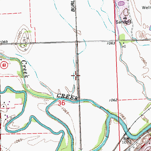 Topographic Map of Clear Creek, NE