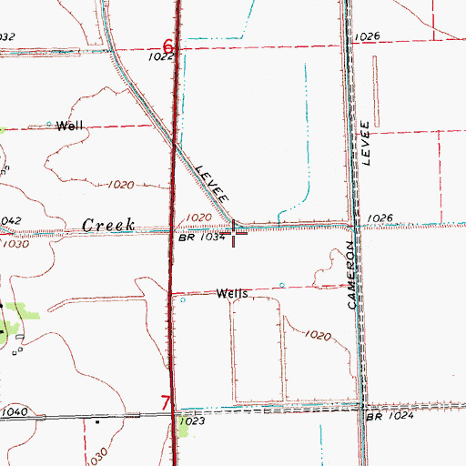 Topographic Map of Crannell Creek, NE
