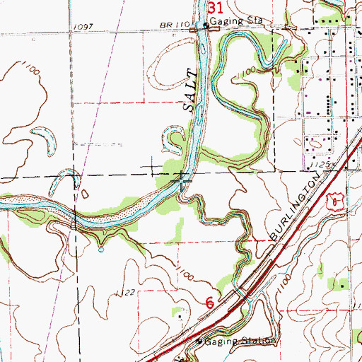 Topographic Map of Dee Creek, NE