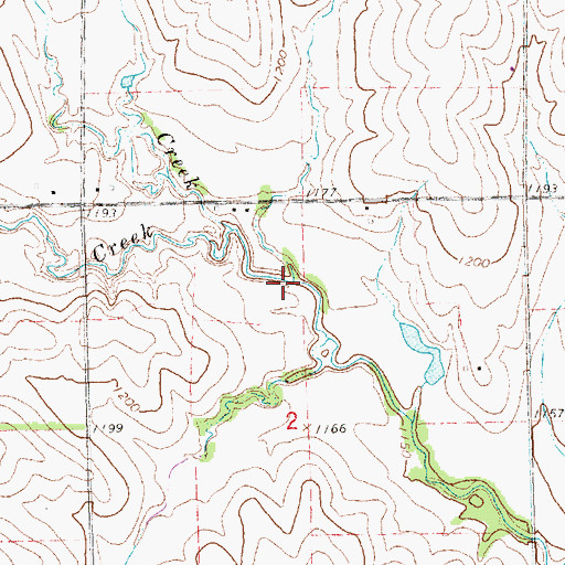 Topographic Map of Garr Creek, NE