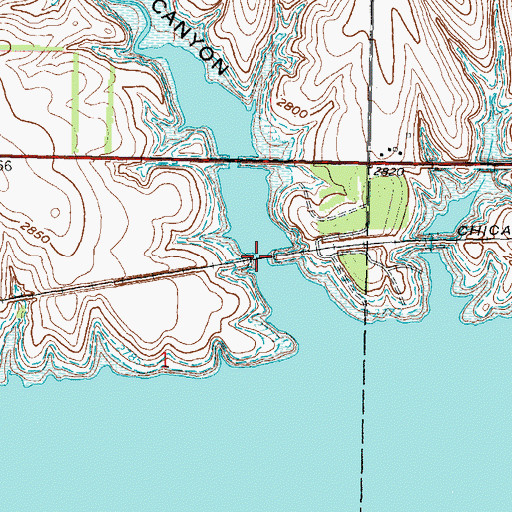 Topographic Map of Macklin Canyon, NE