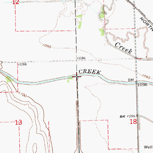 Topographic Map of Mosquito Creek, NE