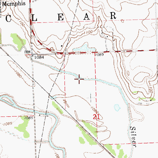 Topographic Map of Silver Creek, NE