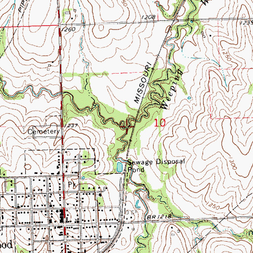 Topographic Map of Stove Creek, NE
