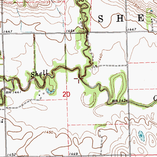 Topographic Map of Taylor Creek, NE
