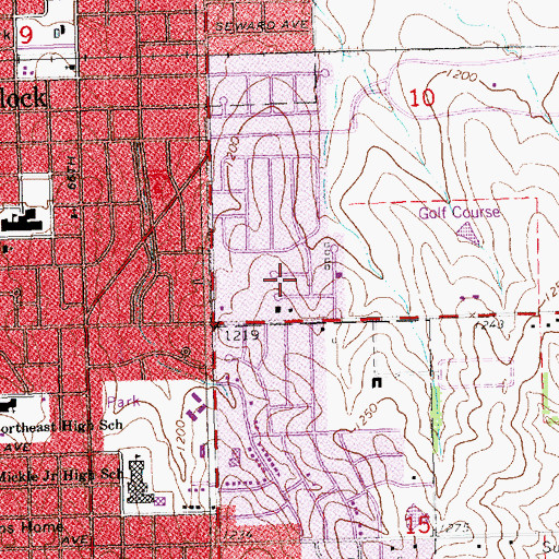 Topographic Map of University of Nebraska Experimental Farm, NE
