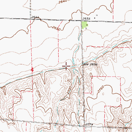 Topographic Map of Upper Meeker Canal, NE