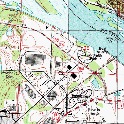 Topographic Map of Morrison Elementary School, AR