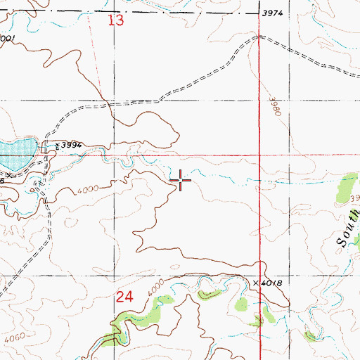Topographic Map of Grandma Davis Draw, NE