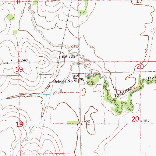 Topographic Map of School Number 81, NE